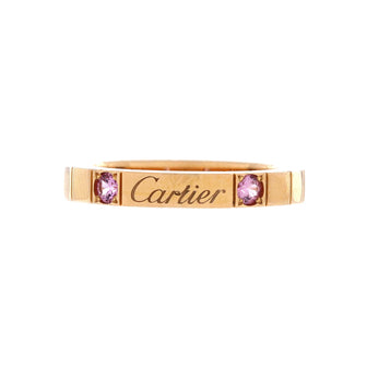 Cartier Lanieres Ring 18K Rose Gold with Pink Sapphires
