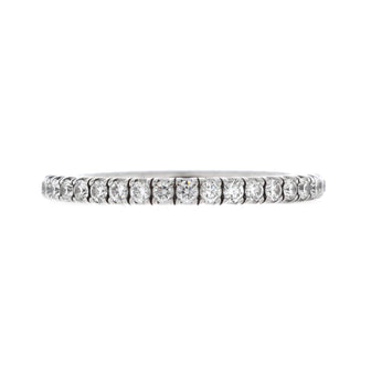 Cartier Etincelle de Cartier Eternity Wedding Band Ring 18K White Gold and Diamonds 2mm
