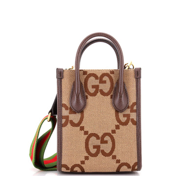 Gucci Vertical Tote Jumbo GG Canvas Mini