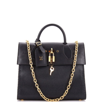 Louis Vuitton City Steamer One Handle Bag Leather