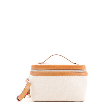 Christian Louboutin Kypipouch Crossbody Bag Canvas and Leather Small