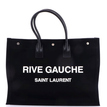 Saint Laurent Rive Gauche Shopper Tote Canvas Large