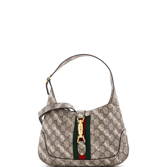 Gucci x Balenciaga The Hacker Project Jackie 1961 Hobo GG Coated Canvas Small