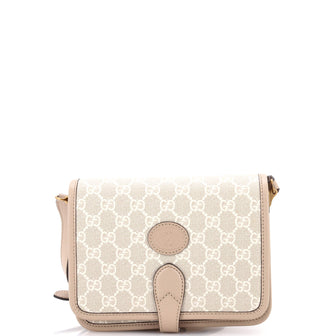 Gucci Interlocking G Patch Messenger Bag GG Coated Canvas Mini