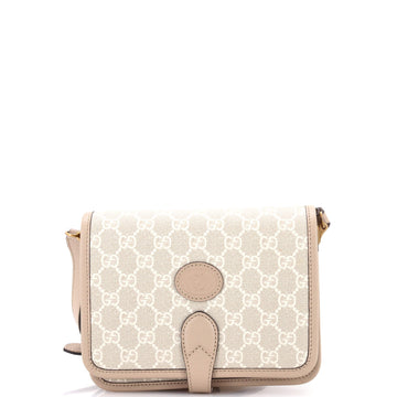 Gucci Interlocking G Patch Messenger Bag GG Coated Canvas Mini