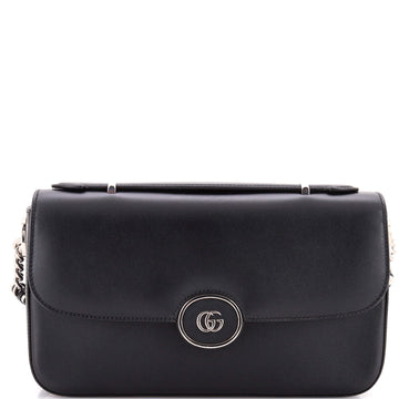 Gucci Petite GG Flap Shoulder Bag Leather Small