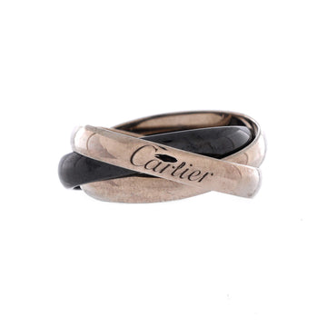 Cartier Trinity Ring 18K White Gold and Ceramic