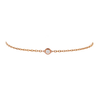 Cartier D'Amour Bracelet 18K Rose Gold and Diamond Small