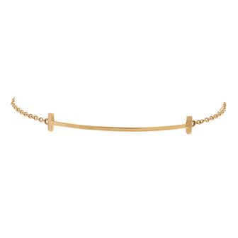 Tiffany & Co. T Smile Chain Bracelet 18K Yellow Gold Medium