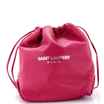 Saint Laurent Teddy Bucket Bag Leather Large