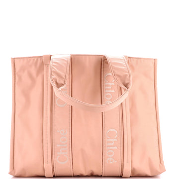 Chloe Woody Tote Recycled Nylon Large