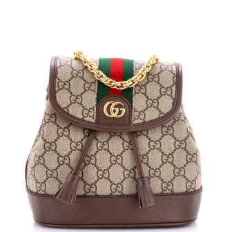 Gucci Ophidia Flap Backpack GG Coated Canvas Mini