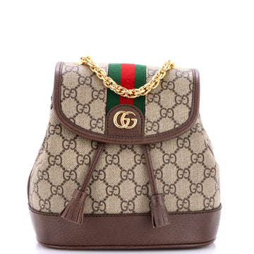 Gucci Ophidia Flap Backpack GG Coated Canvas Mini