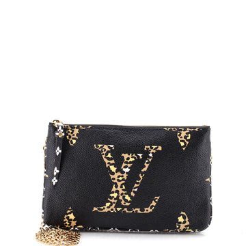 Louis Vuitton Double Zip Pochette Limited Edition Jungle Monogram Giant