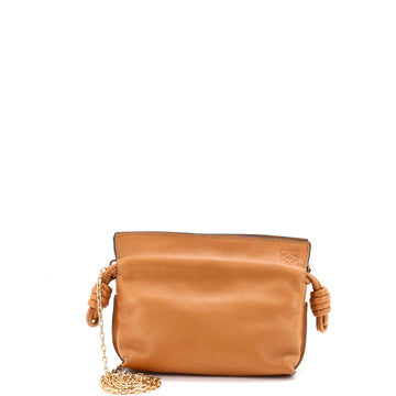 Loewe Flamenco Knot Chain Clutch Leather Nano