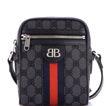 Balenciaga x Gucci The Hacker Project Zip Messenger Bag BB Canvas Mini