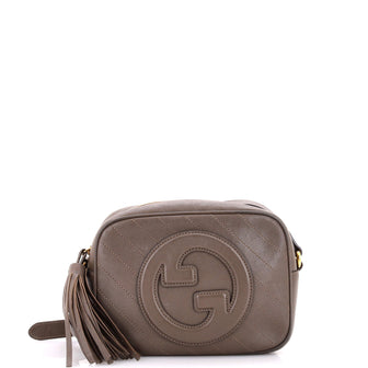 Gucci Blondie NM Camera Shoulder Bag Diagonal Quilted Leather Small
