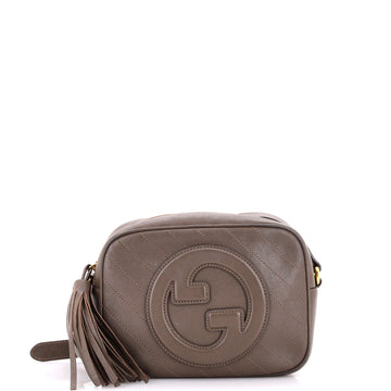 Gucci Blondie NM Camera Shoulder Bag Diagonal Quilted Leather Small