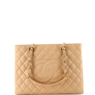 Chanel Grand Shopping Tote Quilted Caviar