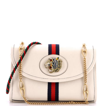 Gucci Rajah Web Chain Shoulder Bag Leather Small