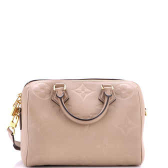 Louis Vuitton Speedy Bandouliere Bag Monogram Empreinte Giant 25