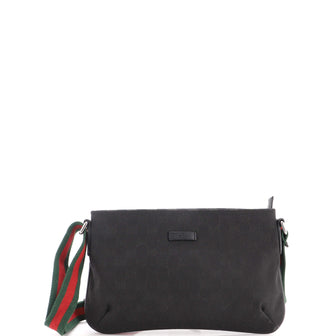 Gucci Web Strap Messenger Bag GG Canvas Small