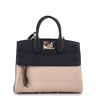 Salvatore Ferragamo Studio Satchel Leather Small