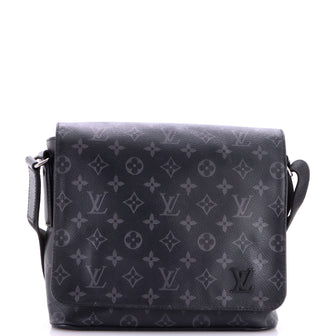 Louis Vuitton District Messenger Bag Monogram Eclipse Canvas PM