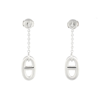 Hermes Farandole Drop Earrings Sterling Silver Medium