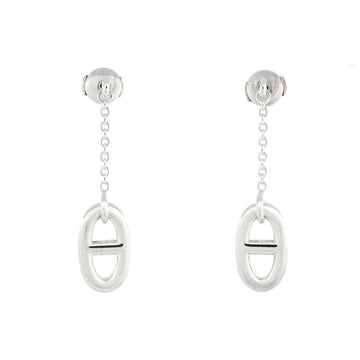Hermes Farandole Drop Earrings Sterling Silver Medium