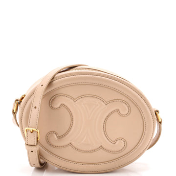 Celine Triomphe Oval Crossbody Bag Leather