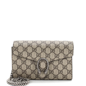 Gucci Dionysus Chain Wallet GG Coated Canvas Small
