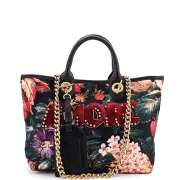 Dolce & Gabbana Amore Shopping Tote Jacquard Medium