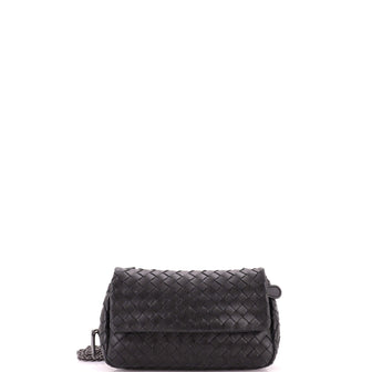 Bottega Veneta Expandable Chain Crossbody Bag Intrecciato Nappa Small