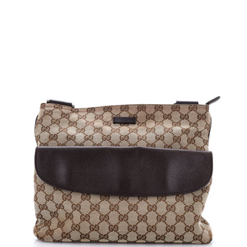 Gucci Front Pocket Messenger Bag GG Canvas Medium