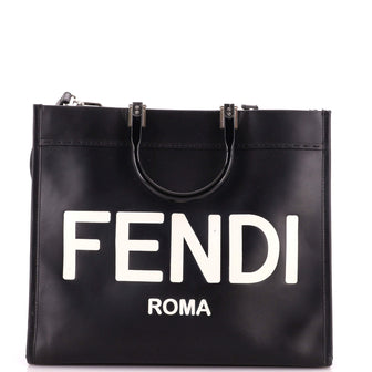 Fendi Sunshine Shopper Tote Leather Medium