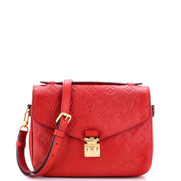 Louis Vuitton Pochette Metis Monogram Empreinte Leather East West