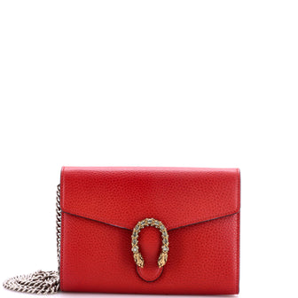 Gucci Dionysus Chain Wallet Leather with Embellished Detail Small