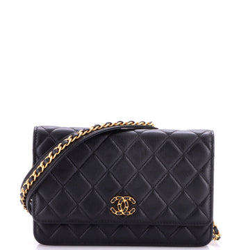 Chanel Chain Infinity Wallet on Chain Quilted Lambskin