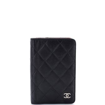 Chanel Passport Holder Quilted Lambskin