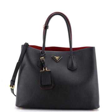 Prada Cuir Double Tote Saffiano Leather Large