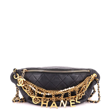 Chanel All About Chains Waist Bag Quilted Lambskin