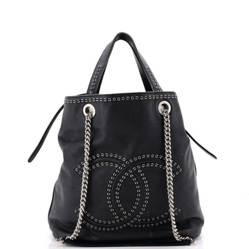 Chanel Coco Eyelets Shopping Tote Calfskin Small