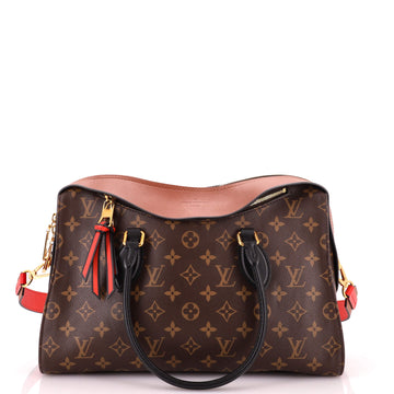 Louis Vuitton Tuileries Handbag Monogram Canvas with Leather