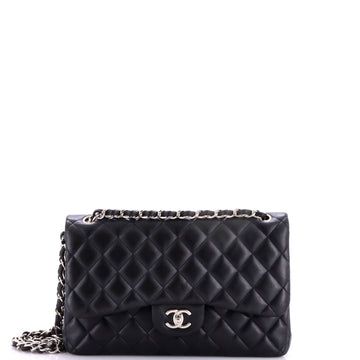 Chanel Classic Double Flap Bag Quilted Lambskin Jumbo