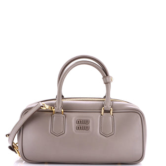 Miu Miu Arcadie Top Handle Bag Leather Large