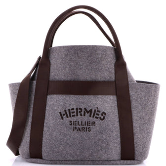 Hermes Sac De Pansage Groom Handbag Felt