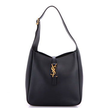Saint Laurent Le 5 a 7 Supple Hobo Leather Small