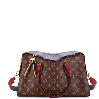 Louis Vuitton Tuileries Handbag Monogram Canvas with Leather