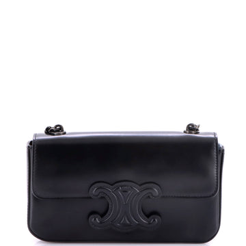 Celine Triomphe Chain Shoulder Bag Leather Small